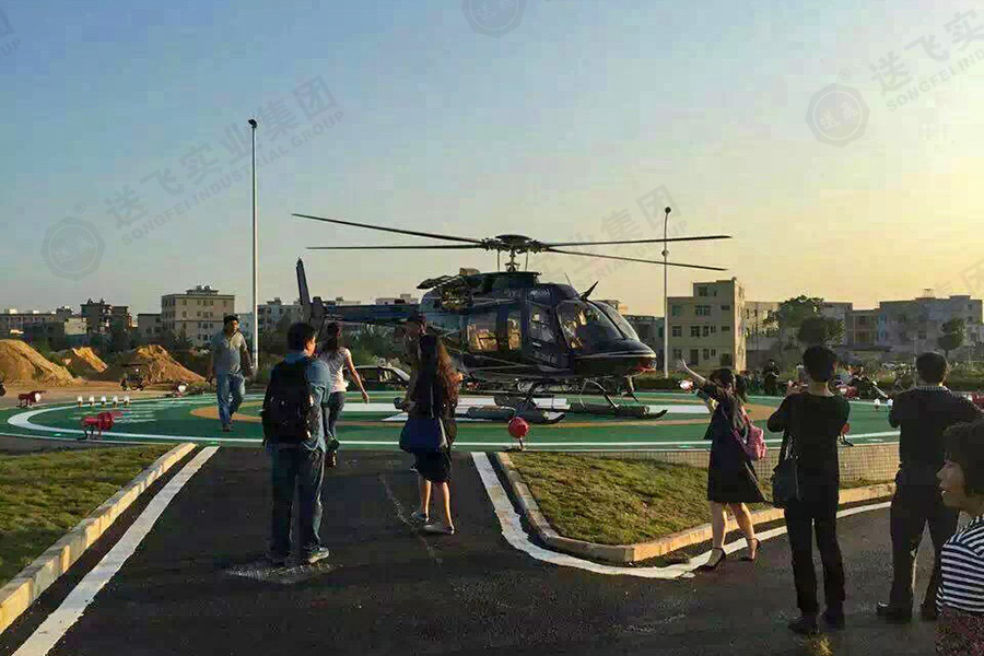 海南?？?海南省腫瘤醫院 地面停機坪的試飛驗收圖1